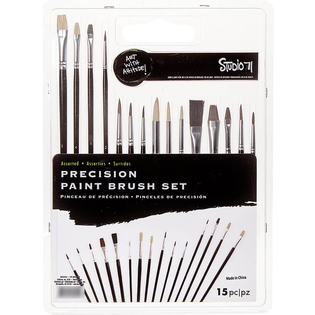 Studio 71 Precision Paint Brush Set 15pcs