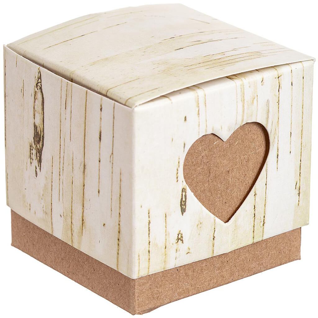 Rustic Favor Boxes 24pc