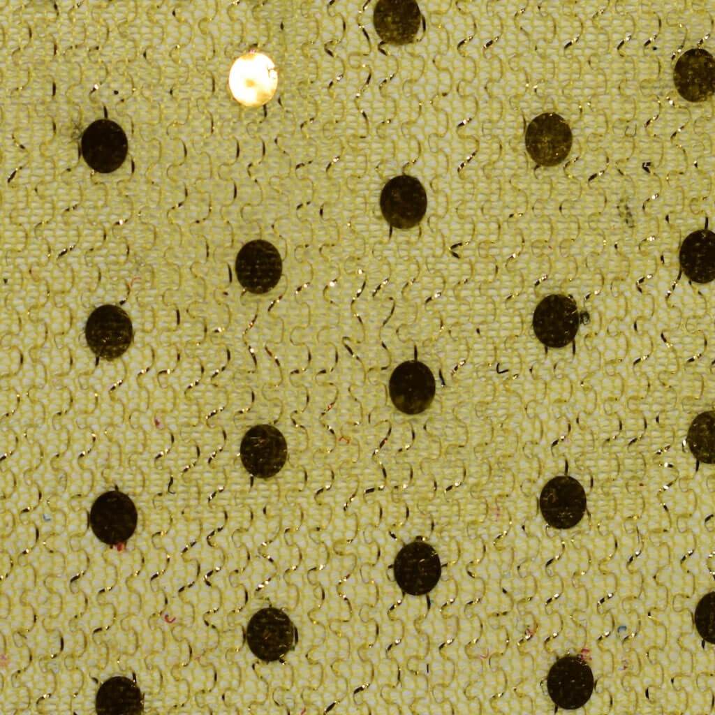 Sequin Metallic Knit Fabric Yellow