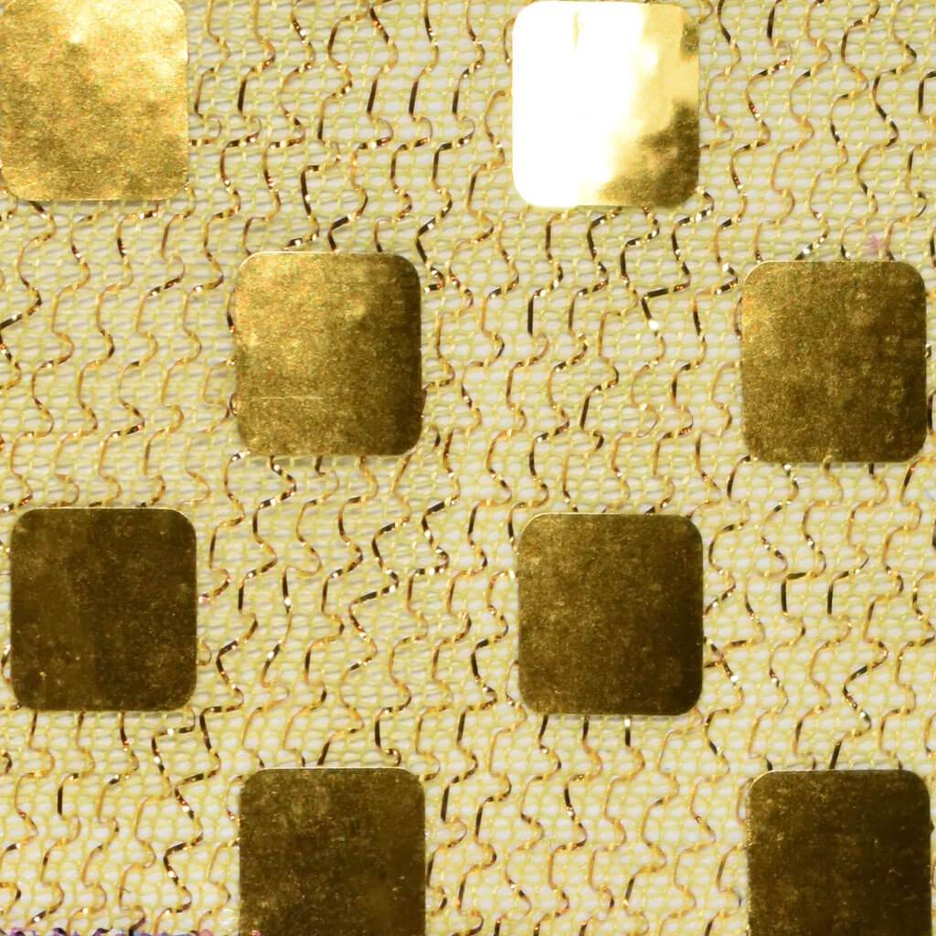 Sequin Metallic Knit Fabric Yellow