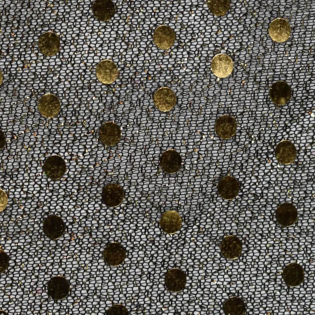 Sequin Metallic Knit Fabric Yellow