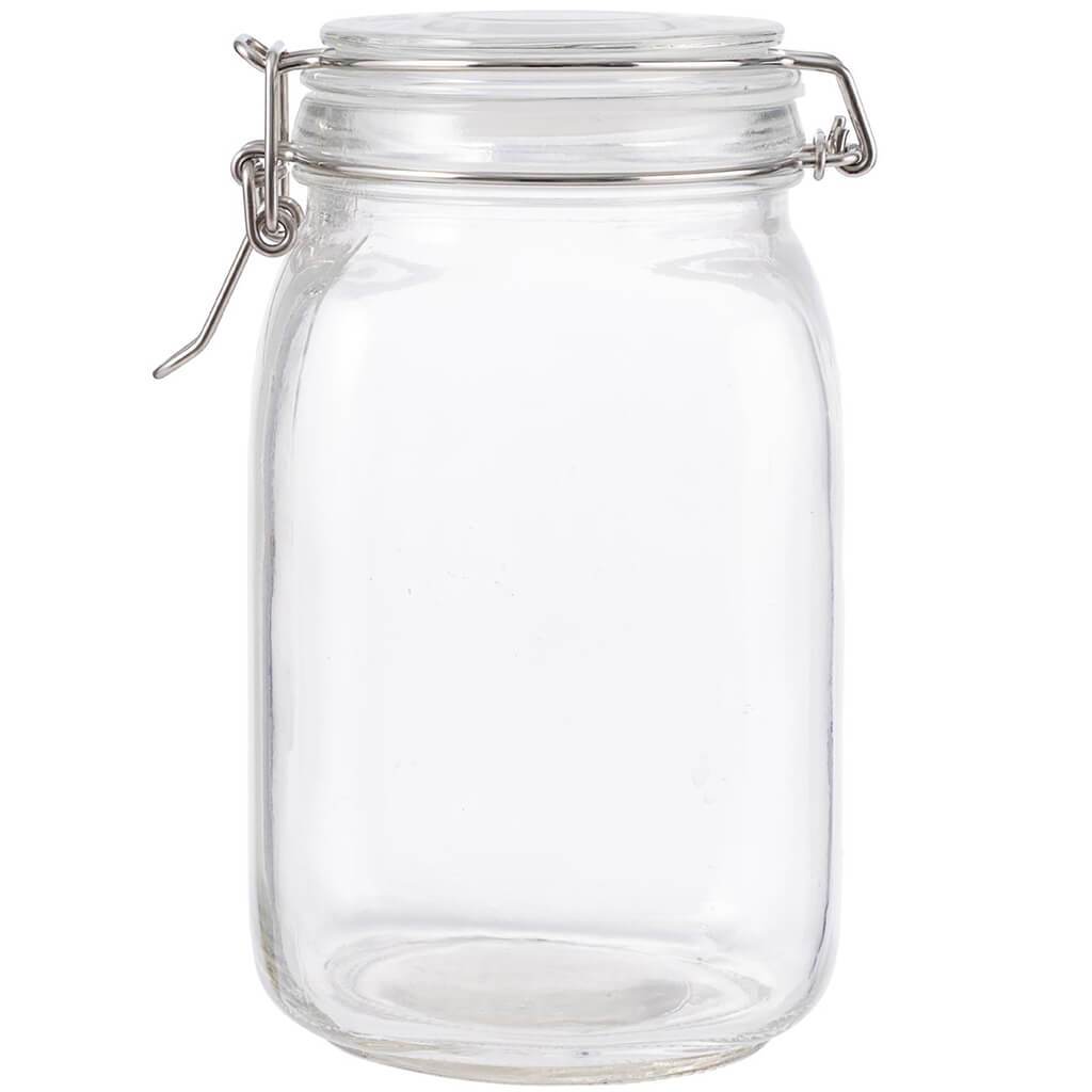 Clear Glass Jar Lip Clip, 1500ml