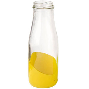Glass Milk Bottle, Green