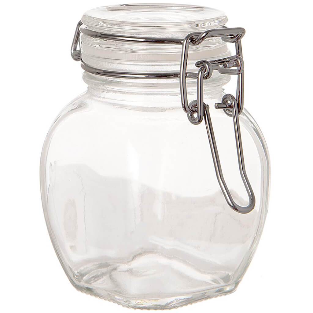 Clear Glass Jar Lip Clip, 2.72in X 3.3in