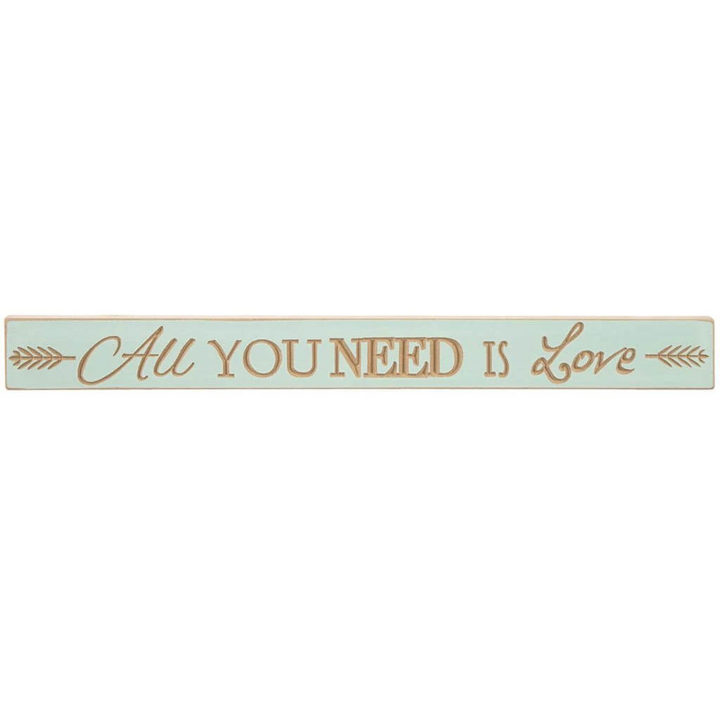 Wall Sentiments All You Need is Love, Teal