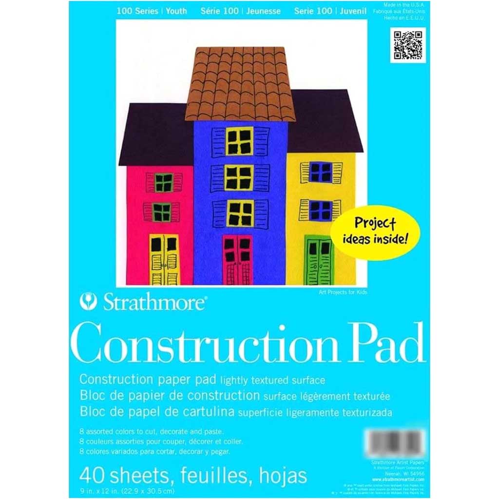 Kids Construction Paper Pad 9in x 12in