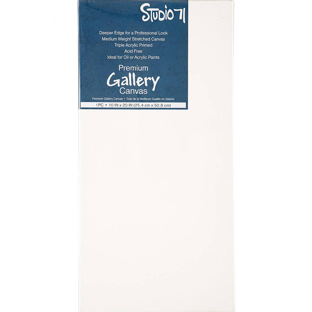 Studio 71 Gallery Canvas  25.4 x 50.8cm White