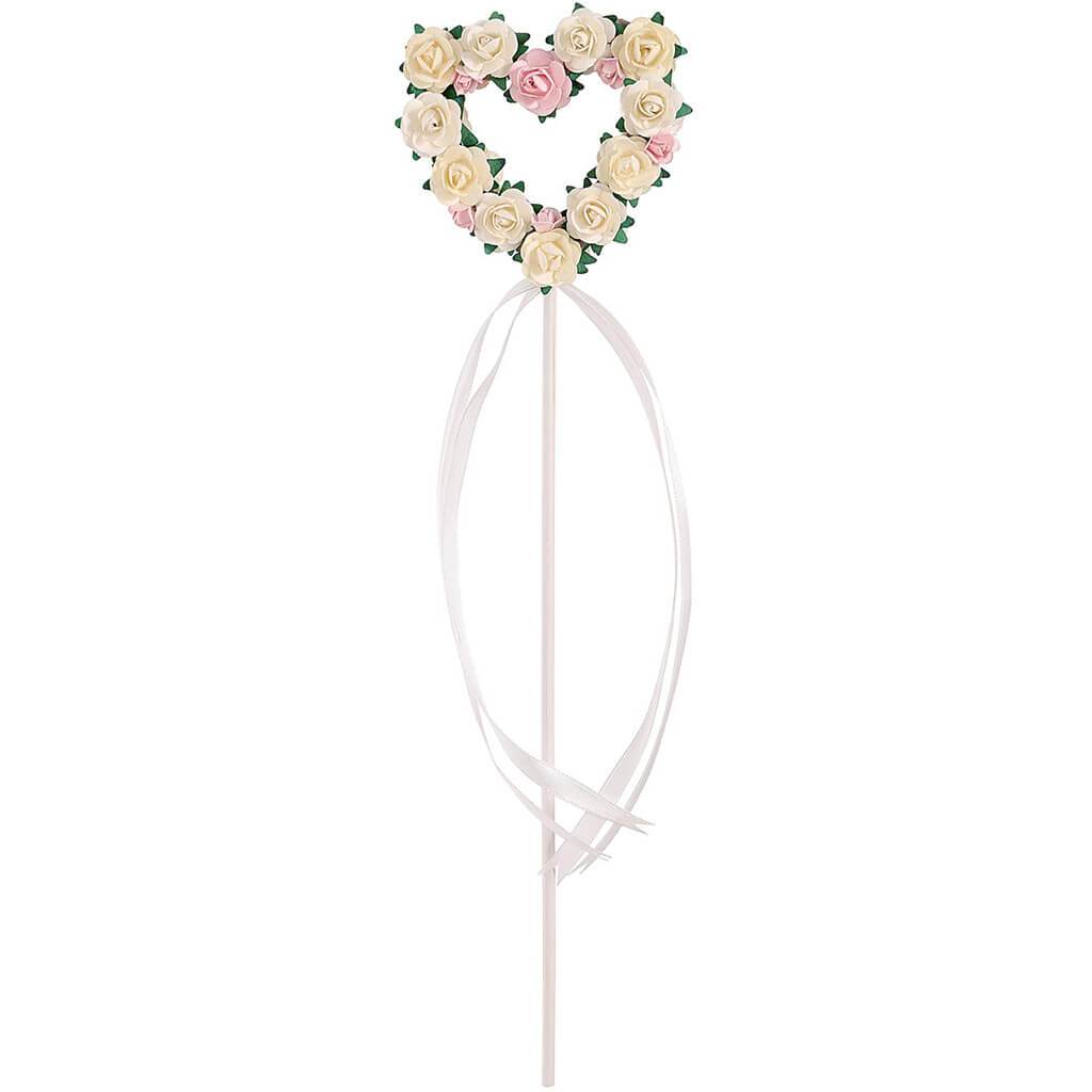 Flower Wand White Blush