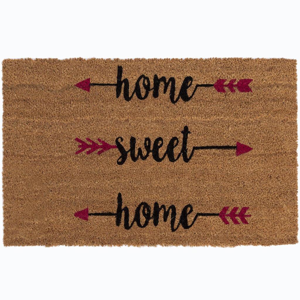 Coir Door Mat Home Sweet Home, 18in X 29in