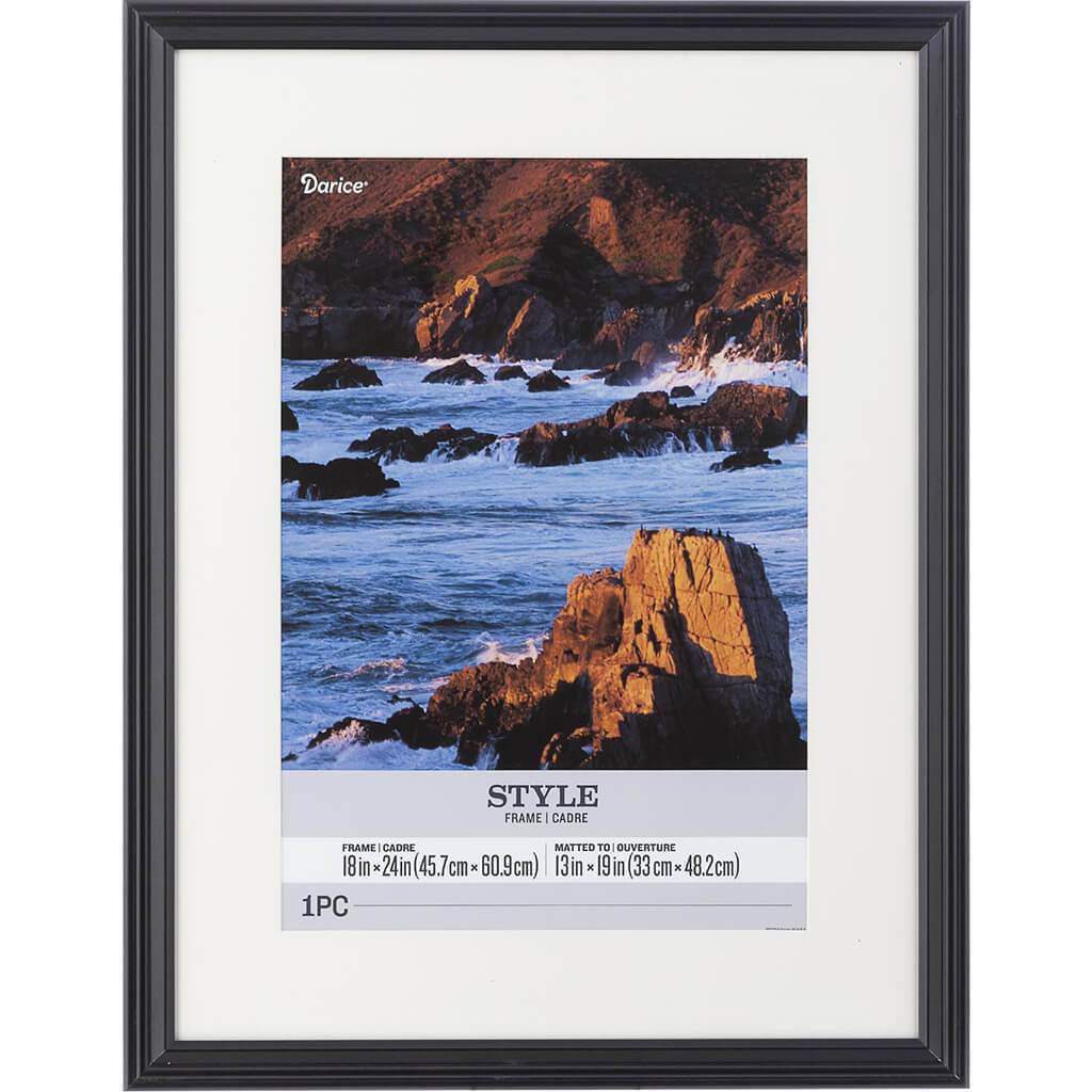 18 x 24 Picture Frame: Black, 19.97 x 26 inches