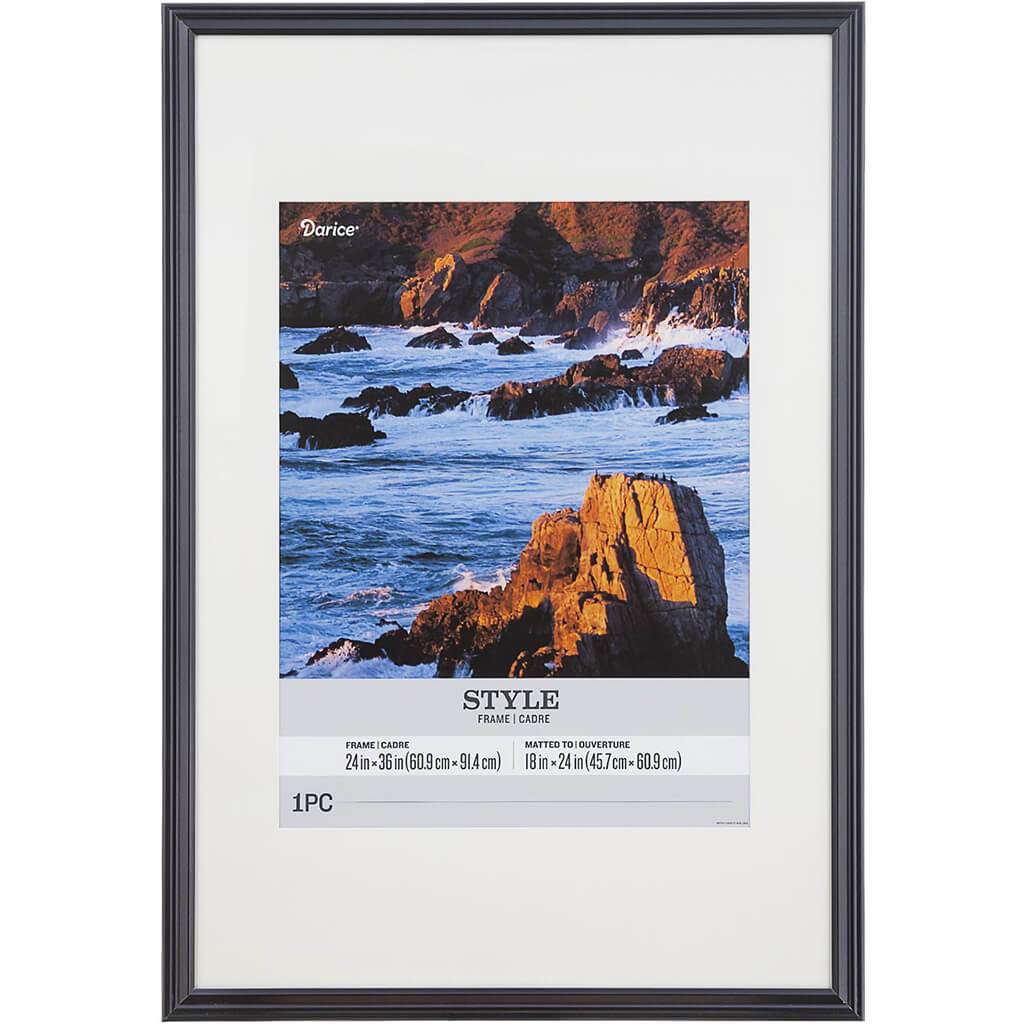 24 x 36 Picture Frame: Black, 25.97 x 38 inches