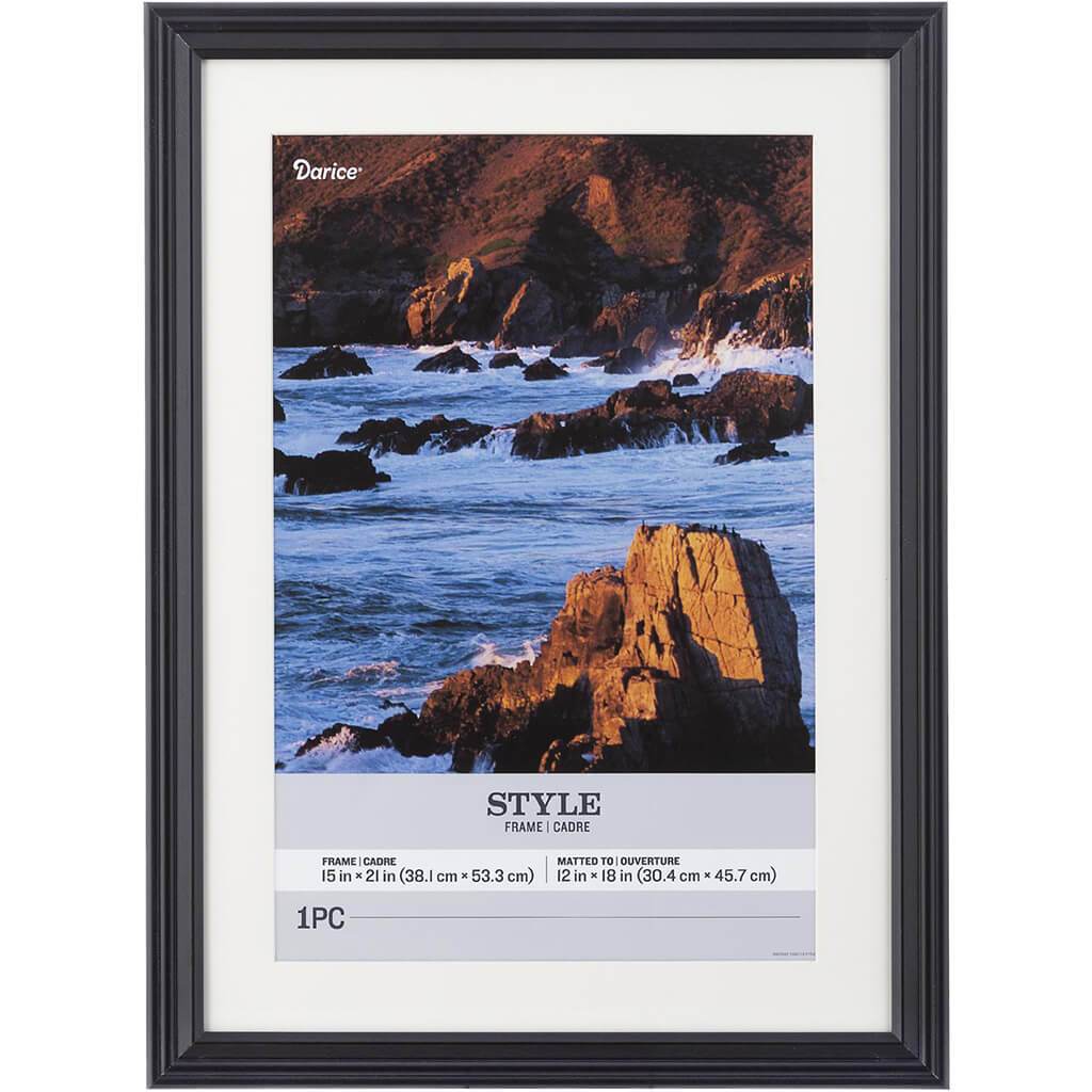 15 x 21 Picture Frame: Black, 17 x 23 inches