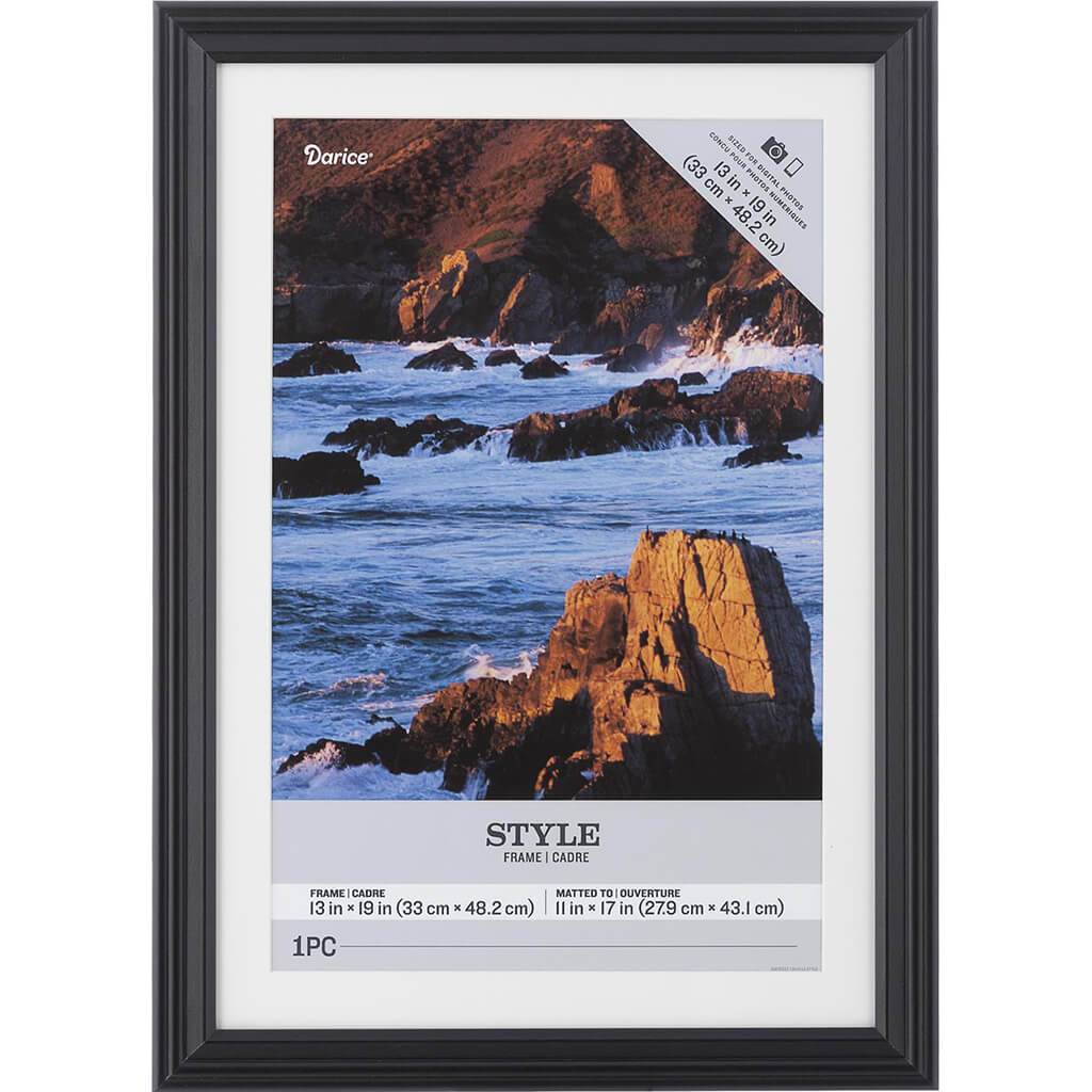 13 x 19 Picture Frame: Black, 15.44 x 21 inches