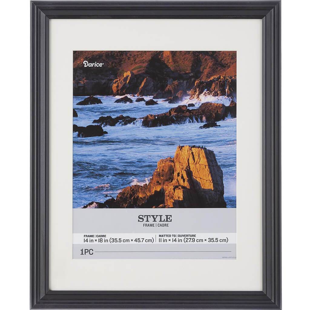 14 x 18 Picture Frame: Black, 16.02 x 20 inches