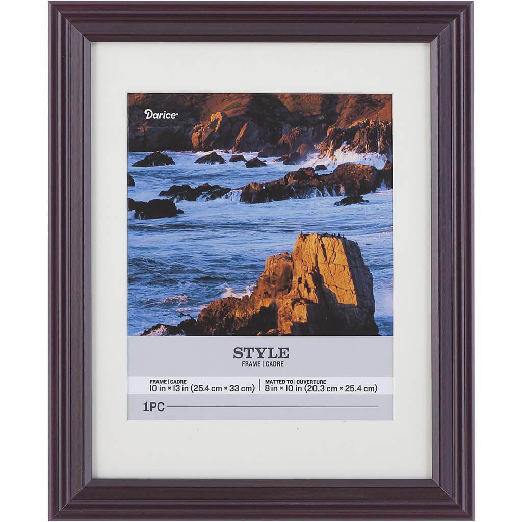 10 x 13 Picture Frame: Black Cherry, 12.01 x 15 inches