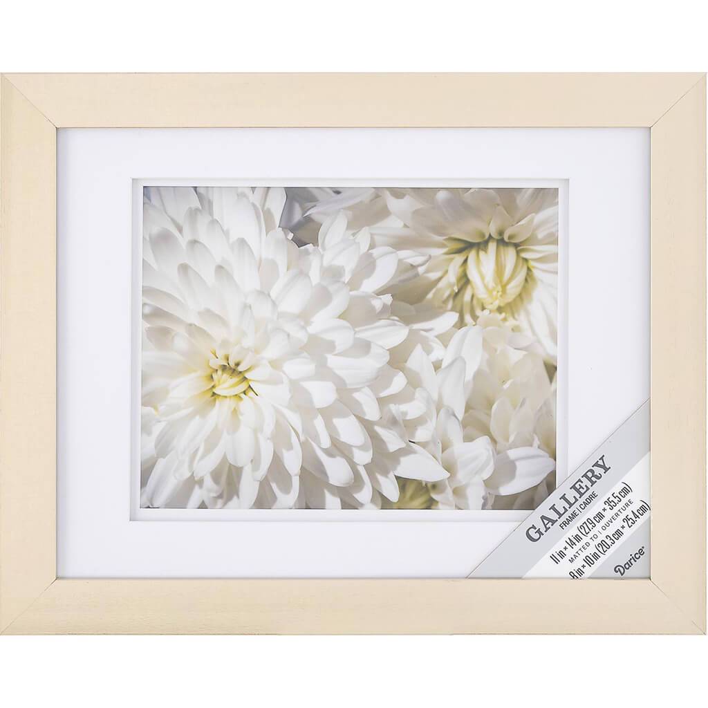 11 x 14 Gallery Picture Frame: White/Champagne, 13 x 16 inches