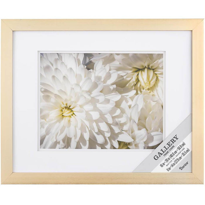 16 x 20 Gallery Picture Frame: White/Champagne, 18 x 22 inches
