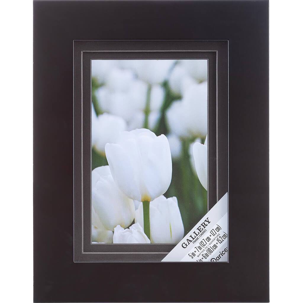 5 x 7 Picture Frame: Black, 7.01 x 9.06 inches