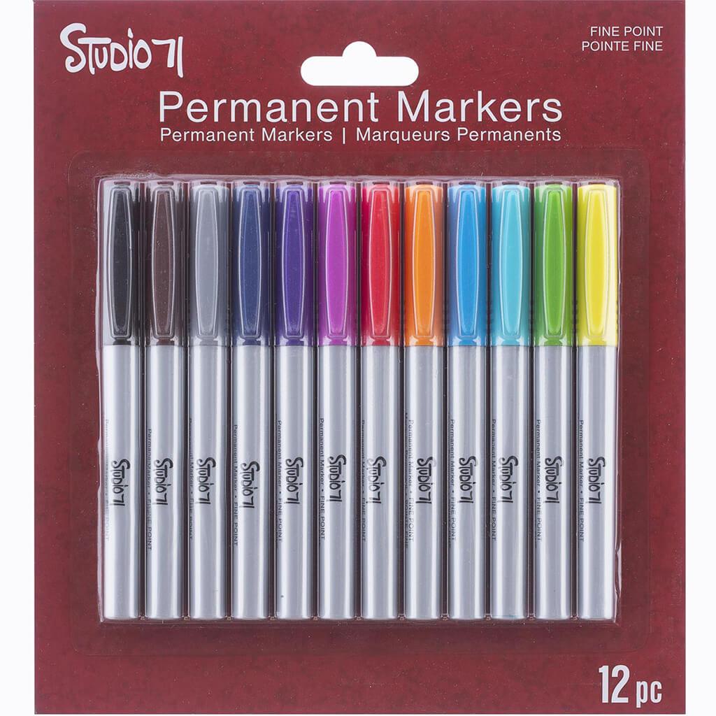 Studio 71 Permanent Markers 12pcs