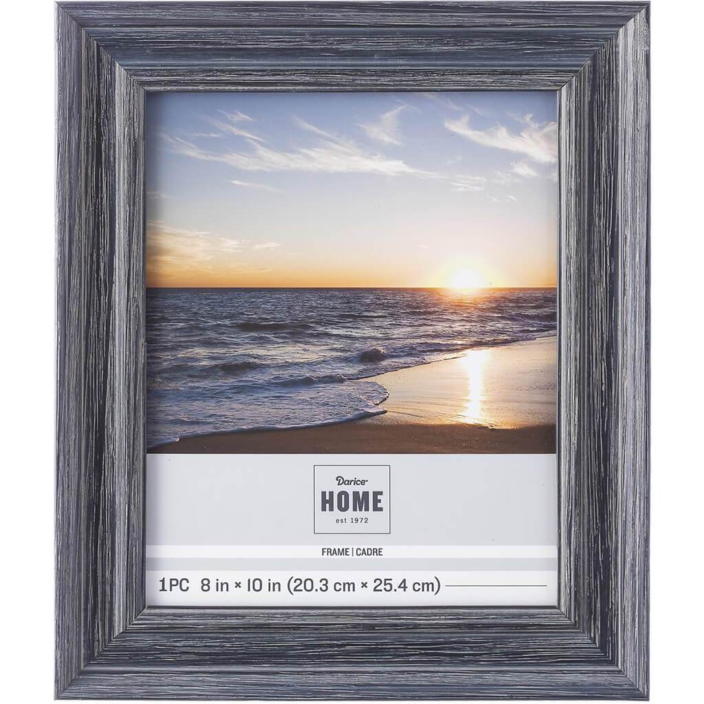 8 x 10 Picture Frame: Blue Distressed, 10.9 x 12.9 inches