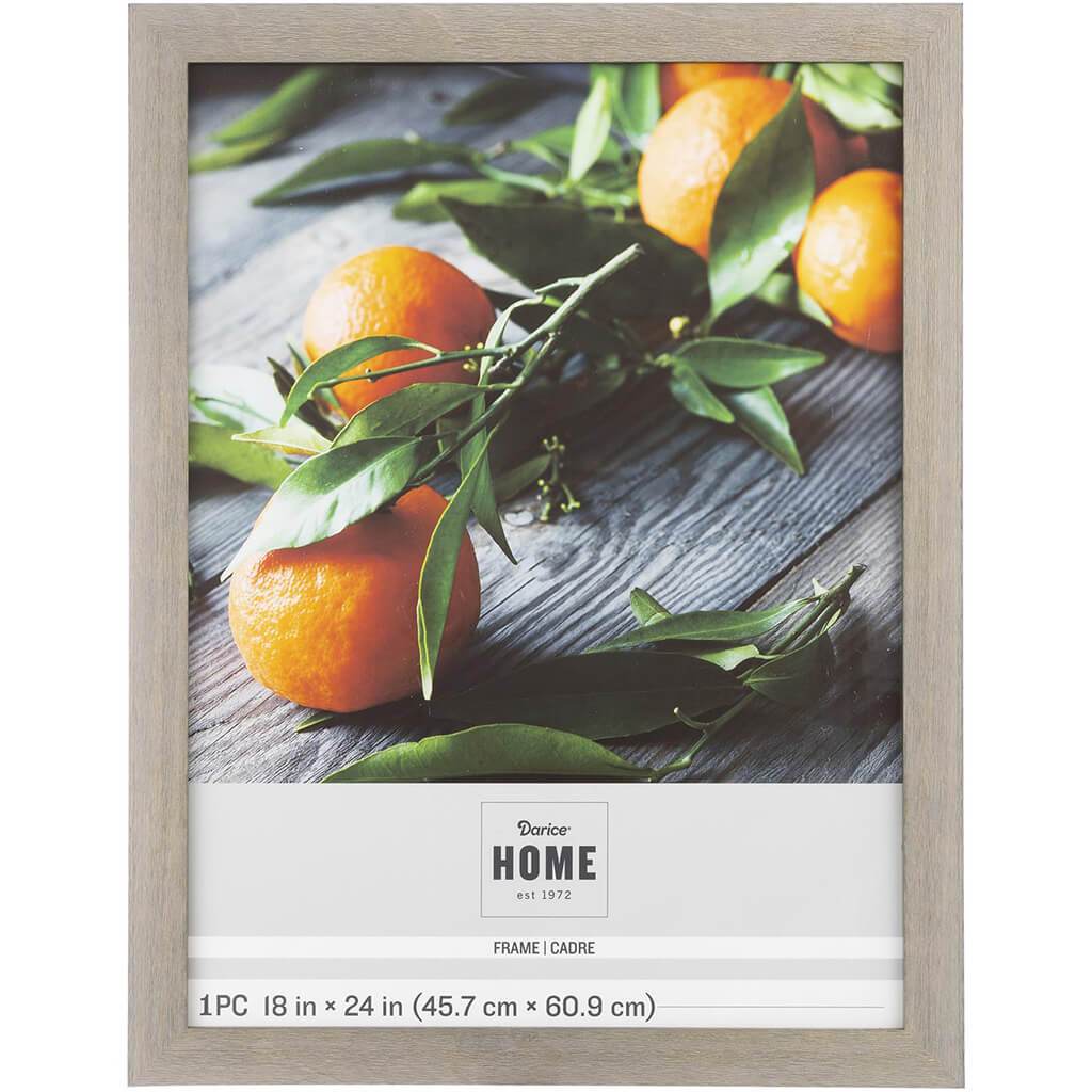 18 x 24 Picture Frame: Gray Distressed, 20.59 x 26.57 inches