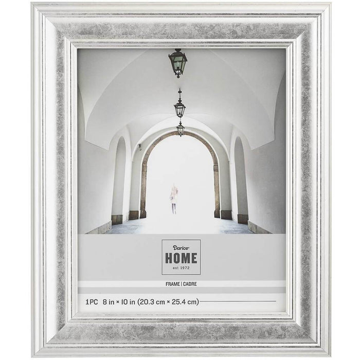 8 x 10 Picture Frame: Vintage Silver, 11.06 x 13.07 inches