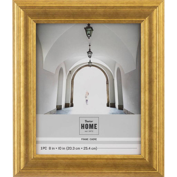 8 x 10 Picture Frame: Vintage Gold, 11.06 x 13.07 inches