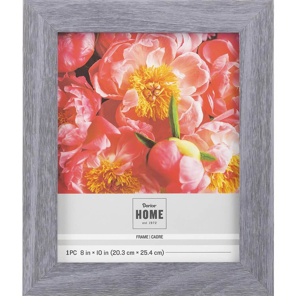 8 x 10 Picture Frame: Blue Distressed, 10.59 x 12.6 inches