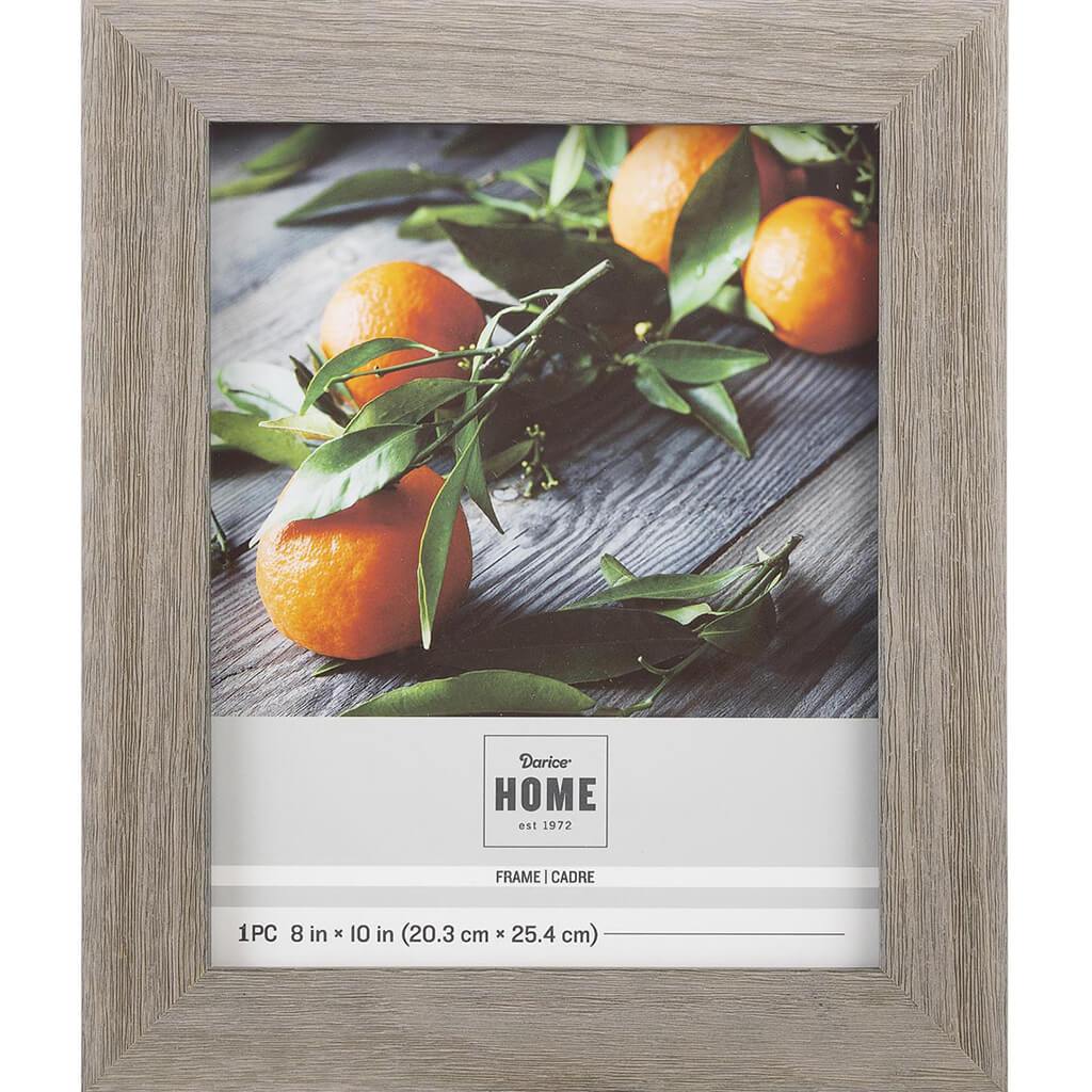 8 x 10 Picture Frame: Gray Distressed, 10.59 x 12.6 inches