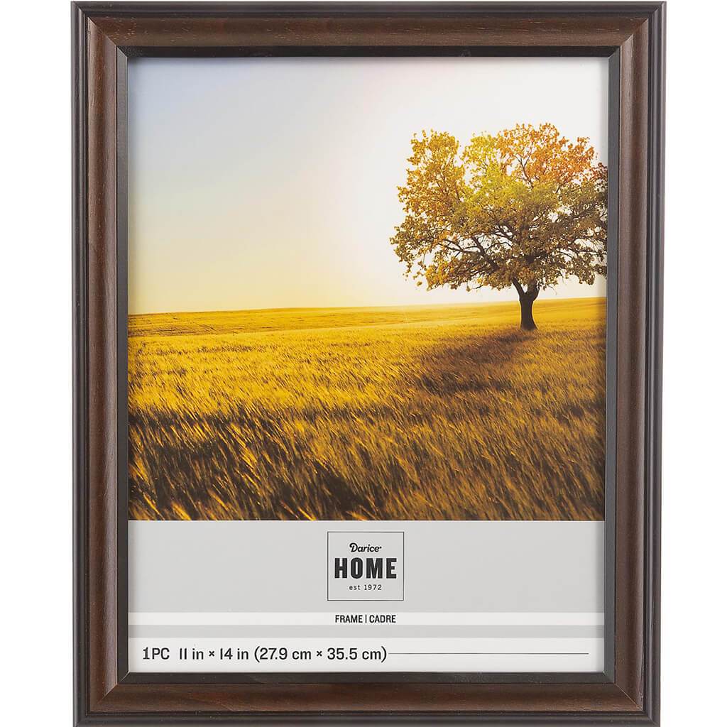 11 x 14 Picture Frame: Brown/Black, 13.11 x 16.10 inches