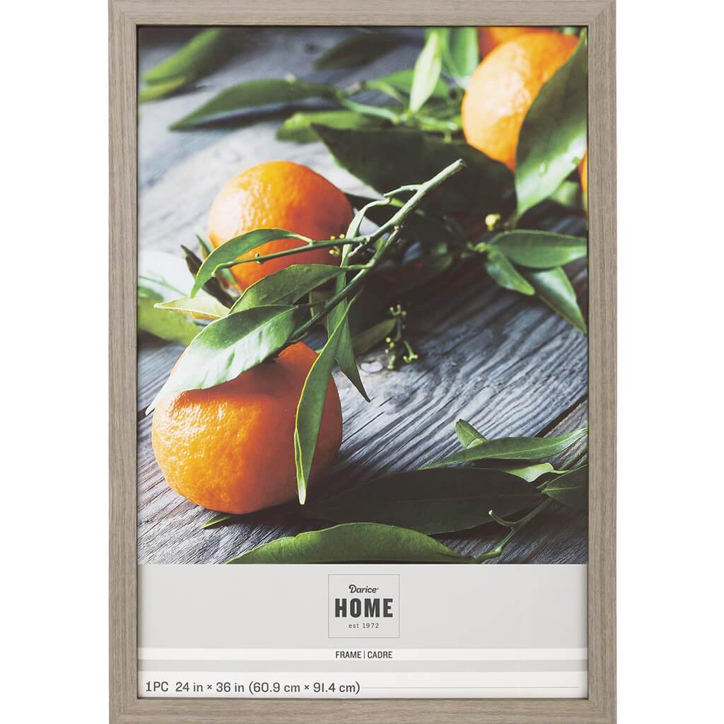 24 x 36 Picture Frame: Gray Distressed, 26.57 x 38.58 inches