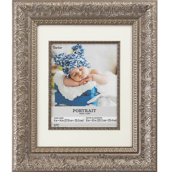11 x 14 Portrait Picture Frame: Floral, 15.9 x 18.9 inches