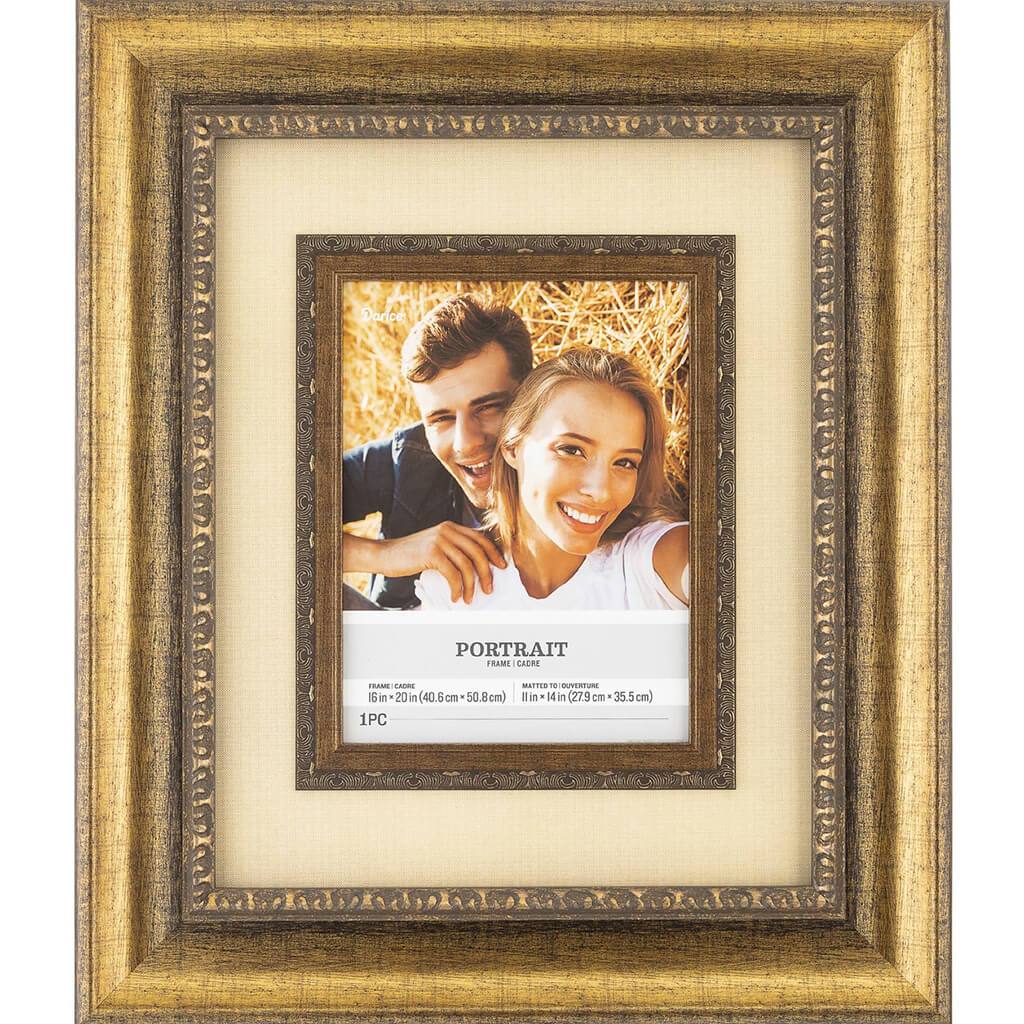 16 x 20 Portrait Picture Frame: Bronze, 22.3 x 26.3 inches