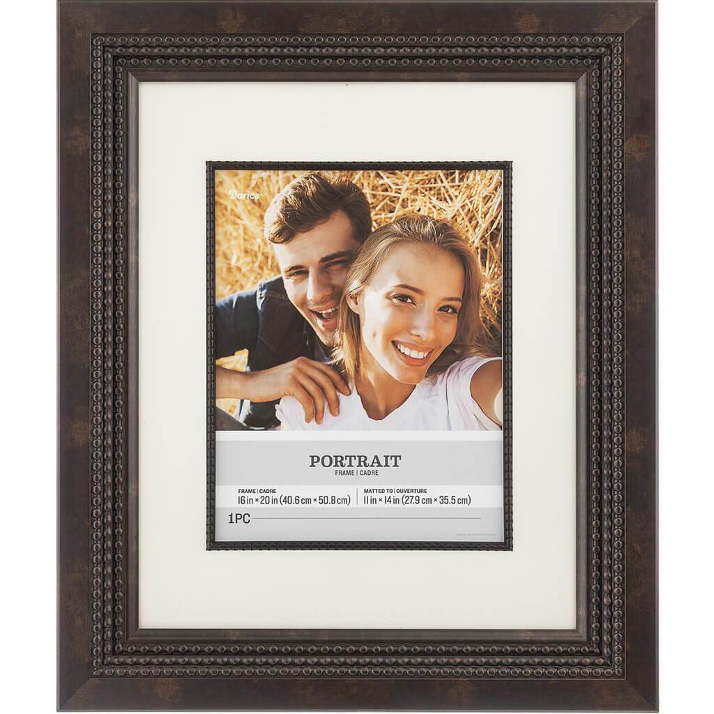 16 x 20 Portrait Picture Frame: Bronze, 21 x 25 inches