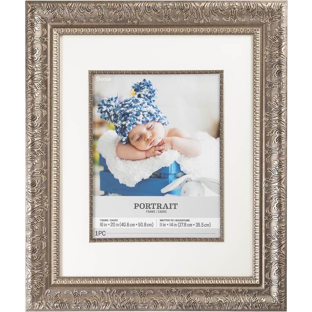 16 x 20 Portrait Picture Frame: Floral, 20.9 x 24.9 inches