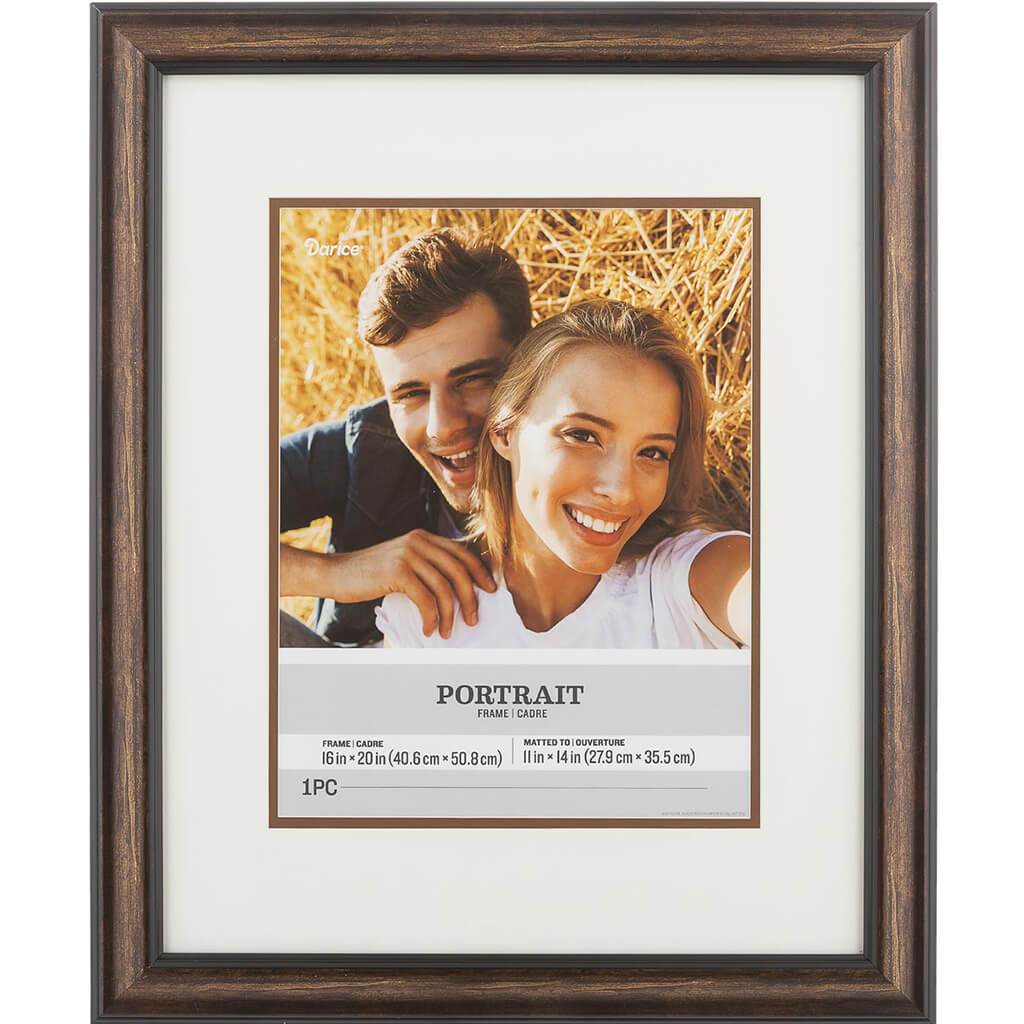 16 x 20 Portrait Picture Frame: Bronze, 18.7 x 22.7 inches