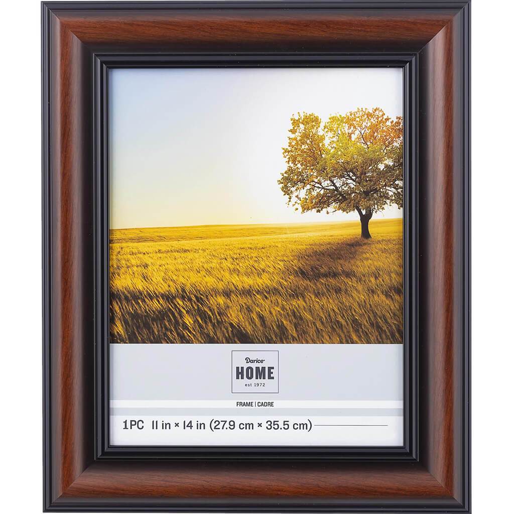 11 x 14 Picture Frame: Brown/Black, 15.6 x 18.6 inches