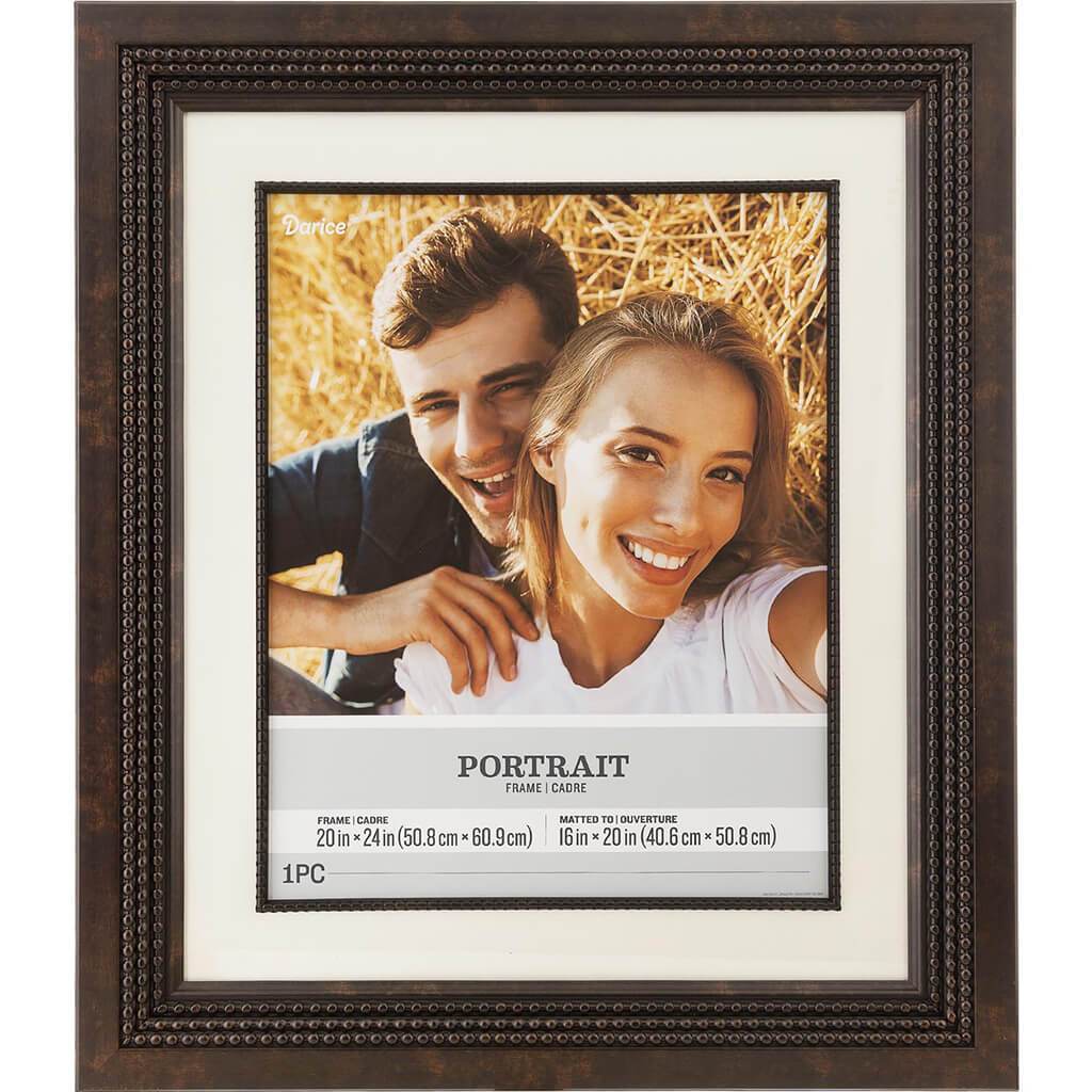 20 x 24 Portrait Picture Frame: Bronze, 25 x 29 inches