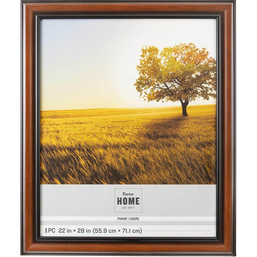 22 x 28 Picture Frame: Brown/Black, 26.6 x 32.6 inches