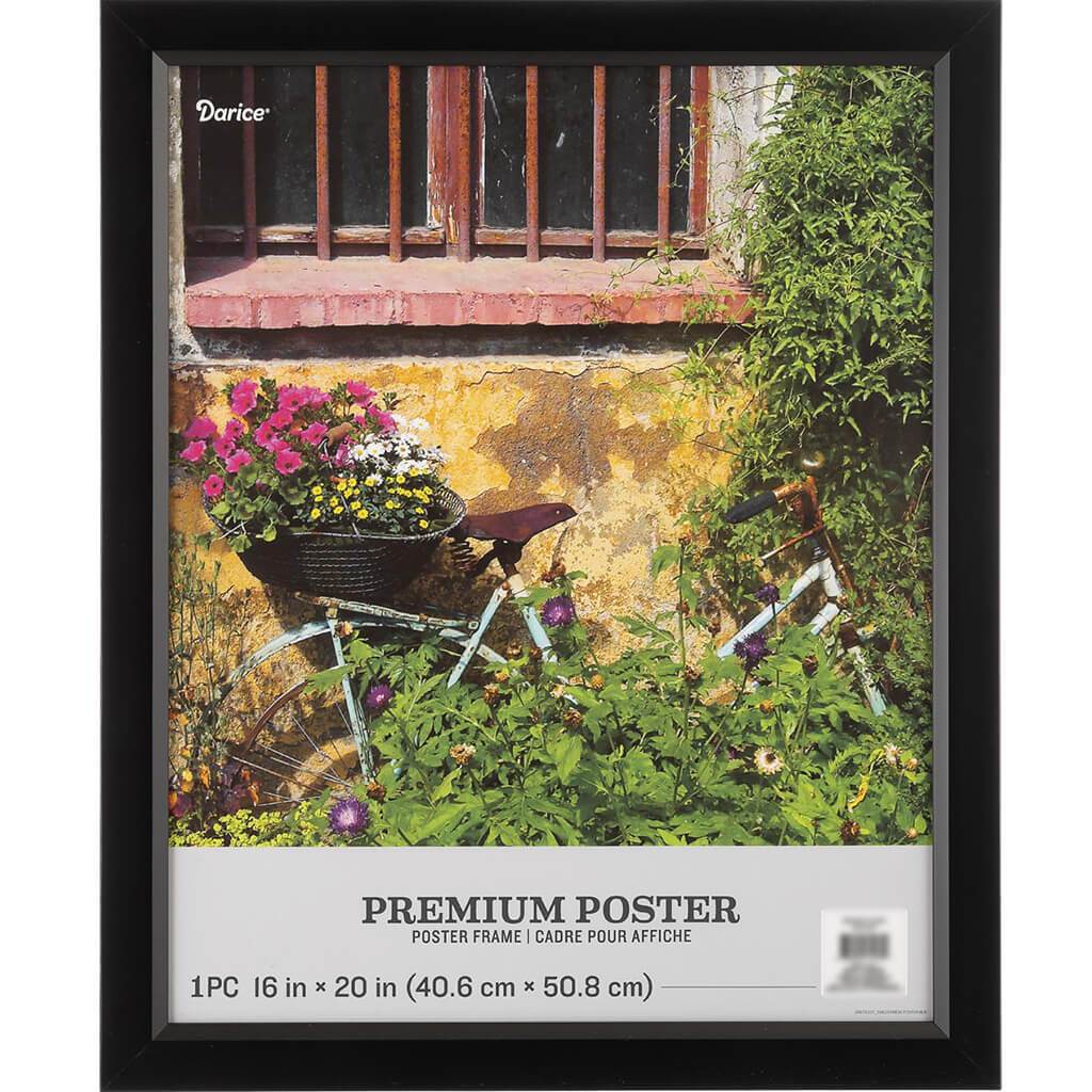 16 x 20 Poster Frame: Black, 18.1 x 22.1 inches