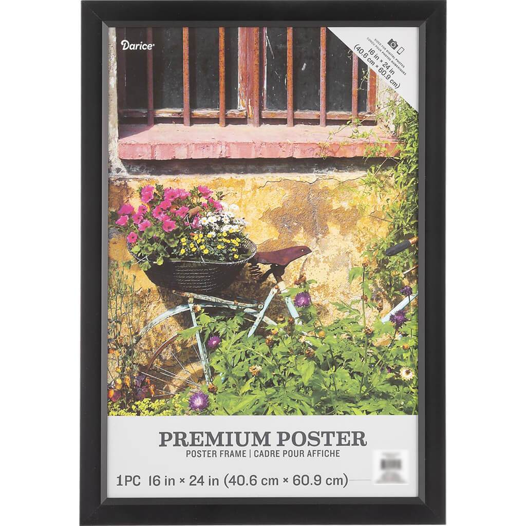 16 x 24 Poster Frame: Black, 18.1 x 26.1 inches