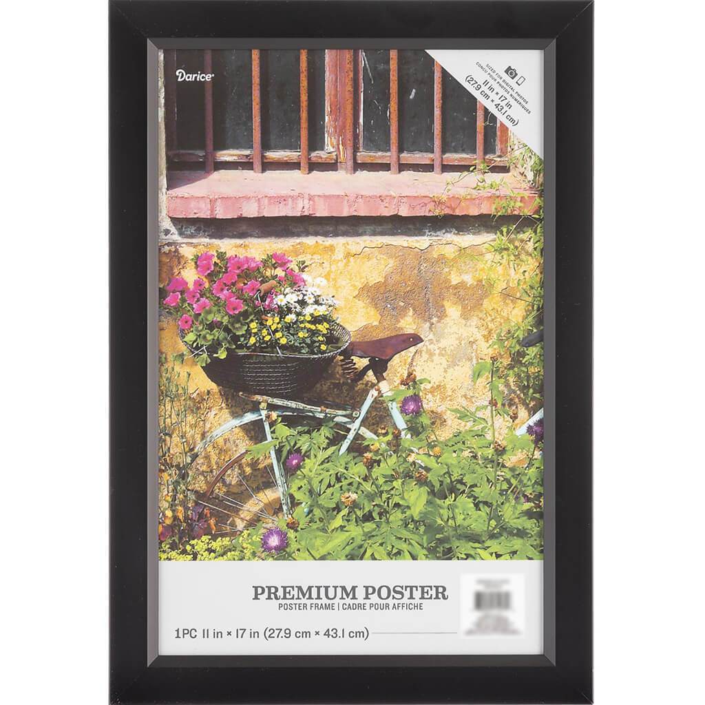 11 x 17 Poster Frame: Black, 13.1 x 19.1 inches