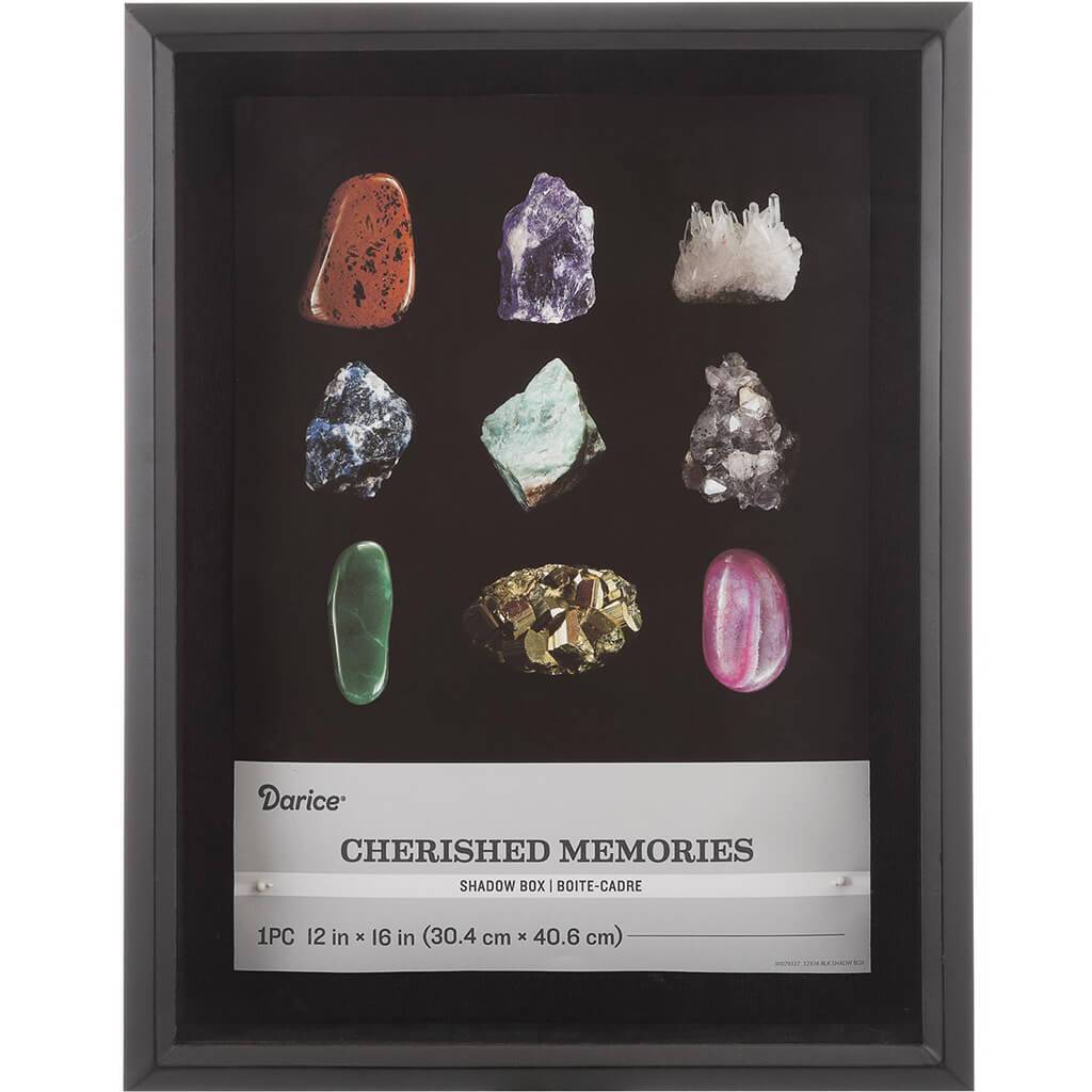 12 x 16 Shadowbox Frame: Black, 13.03 x 16.93 inches