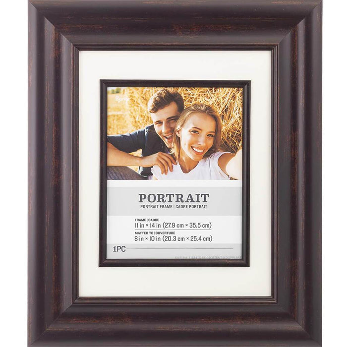 11 x 14 Portrait Frame: Bronze, 14.65 x 20.67 inches