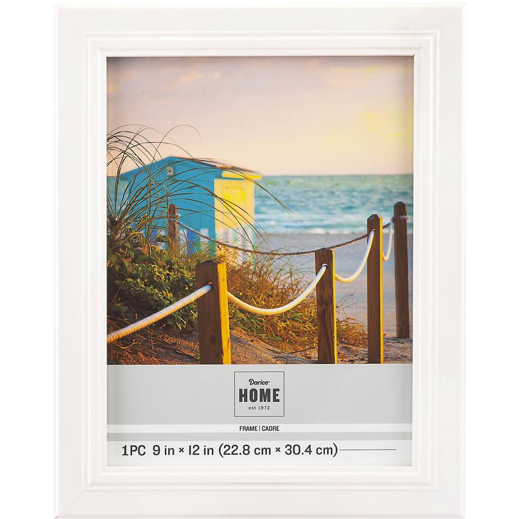 9 x 12 White Picture Frame: 11.96 x 14.76 inches