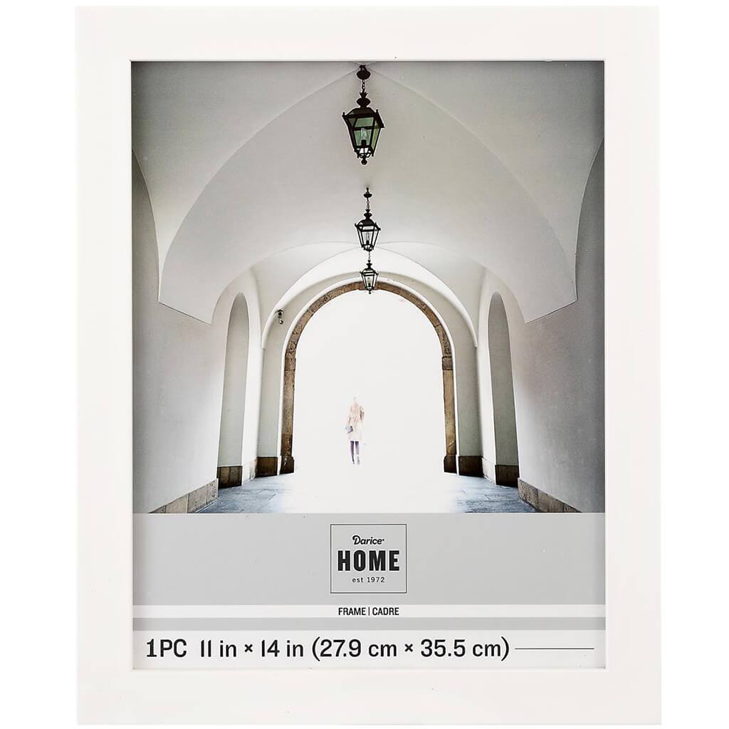 11 x 14 Frame: White, 13 x 16.05 inches