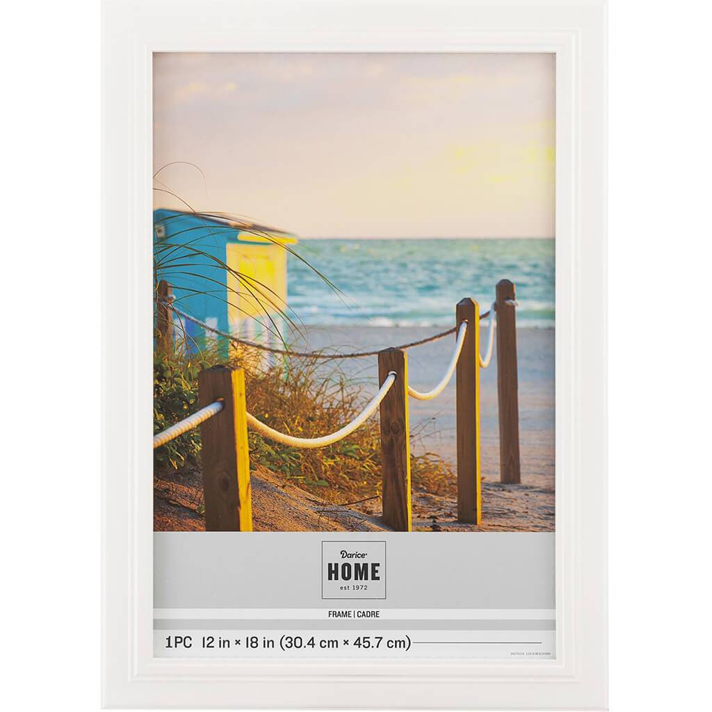 12 x 18 White Picture Frame: 14.61 x 20.63 inches