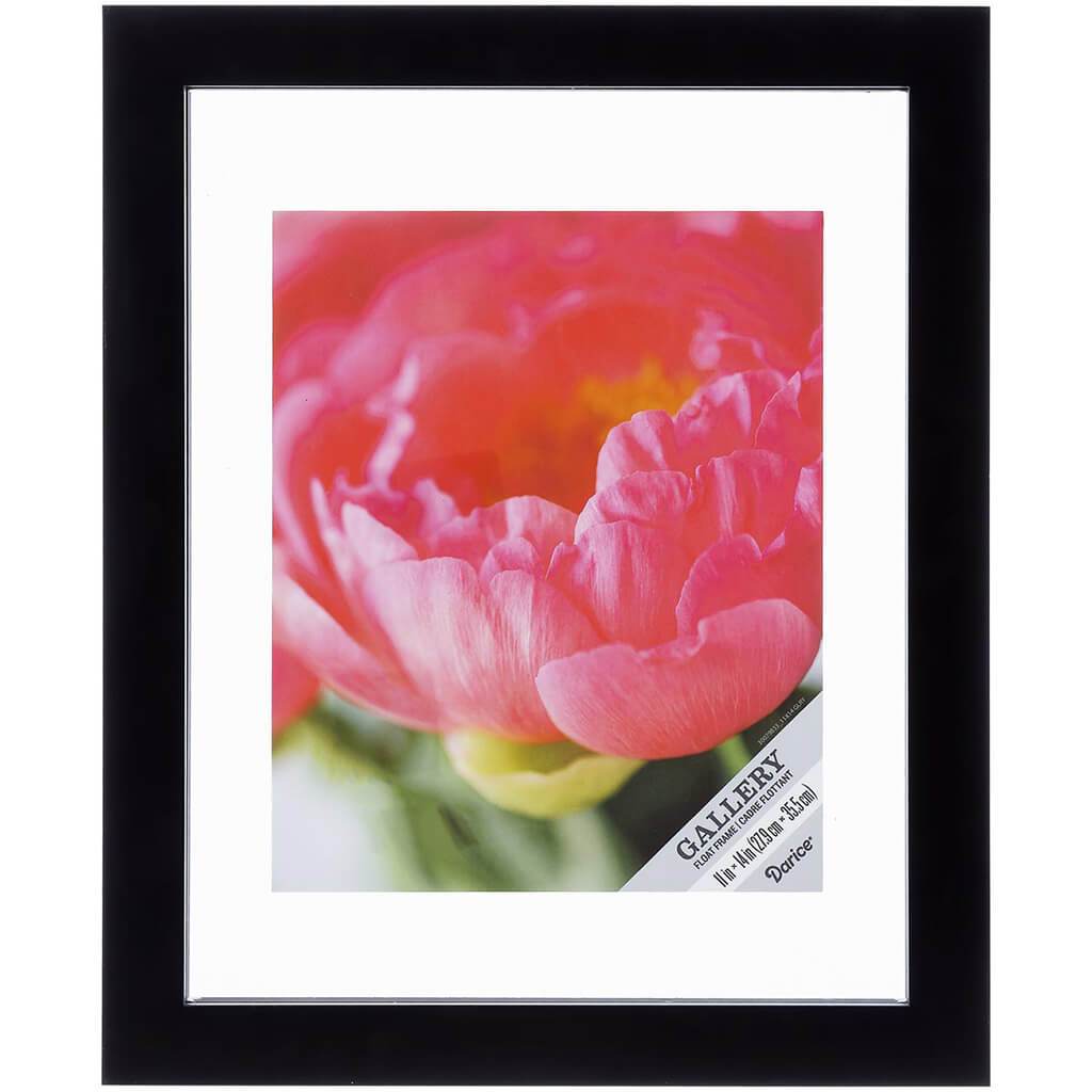 11 x 14 Float Picture Frame: Black, 12.99 x 16.02 inches