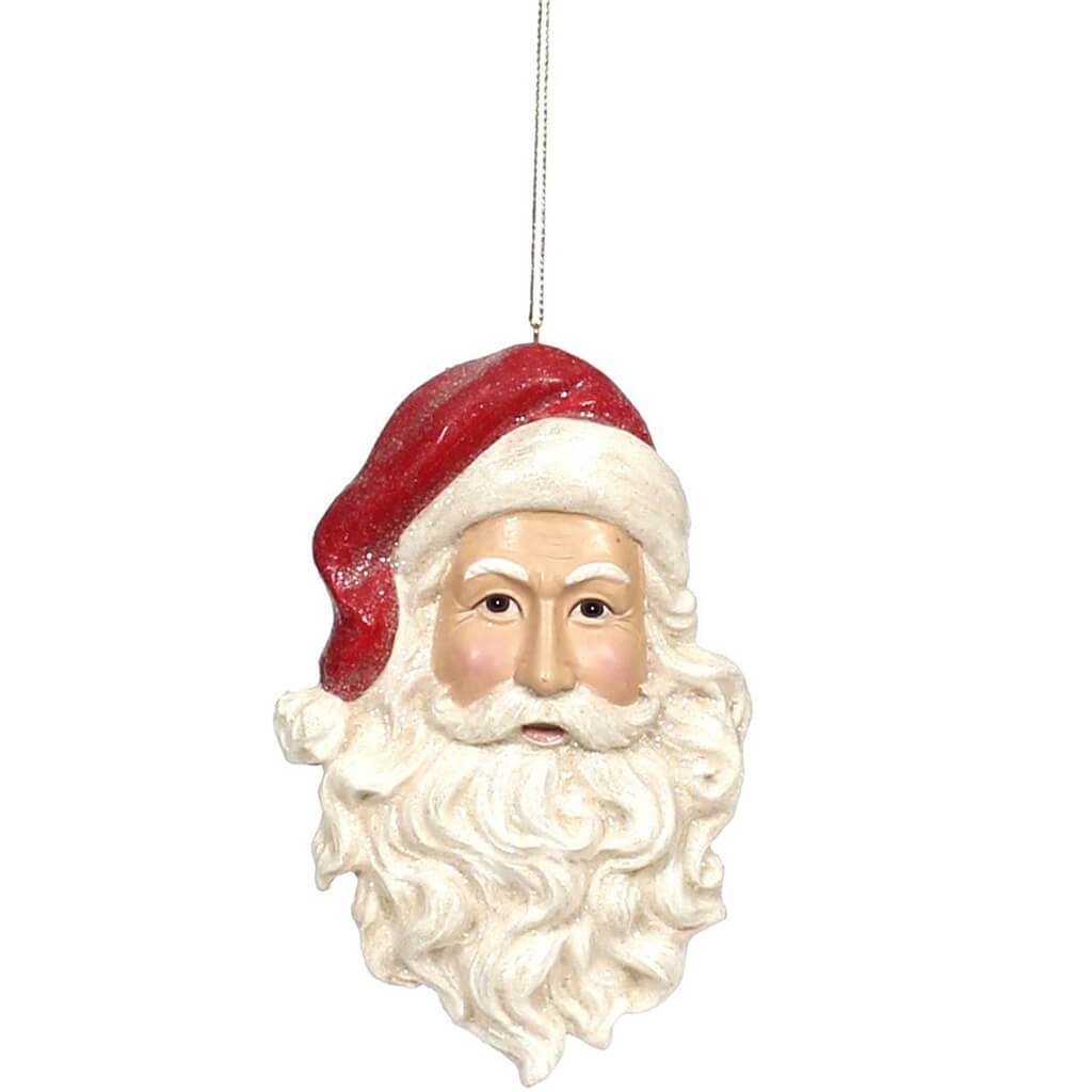 Santa Head Christmas Ornament