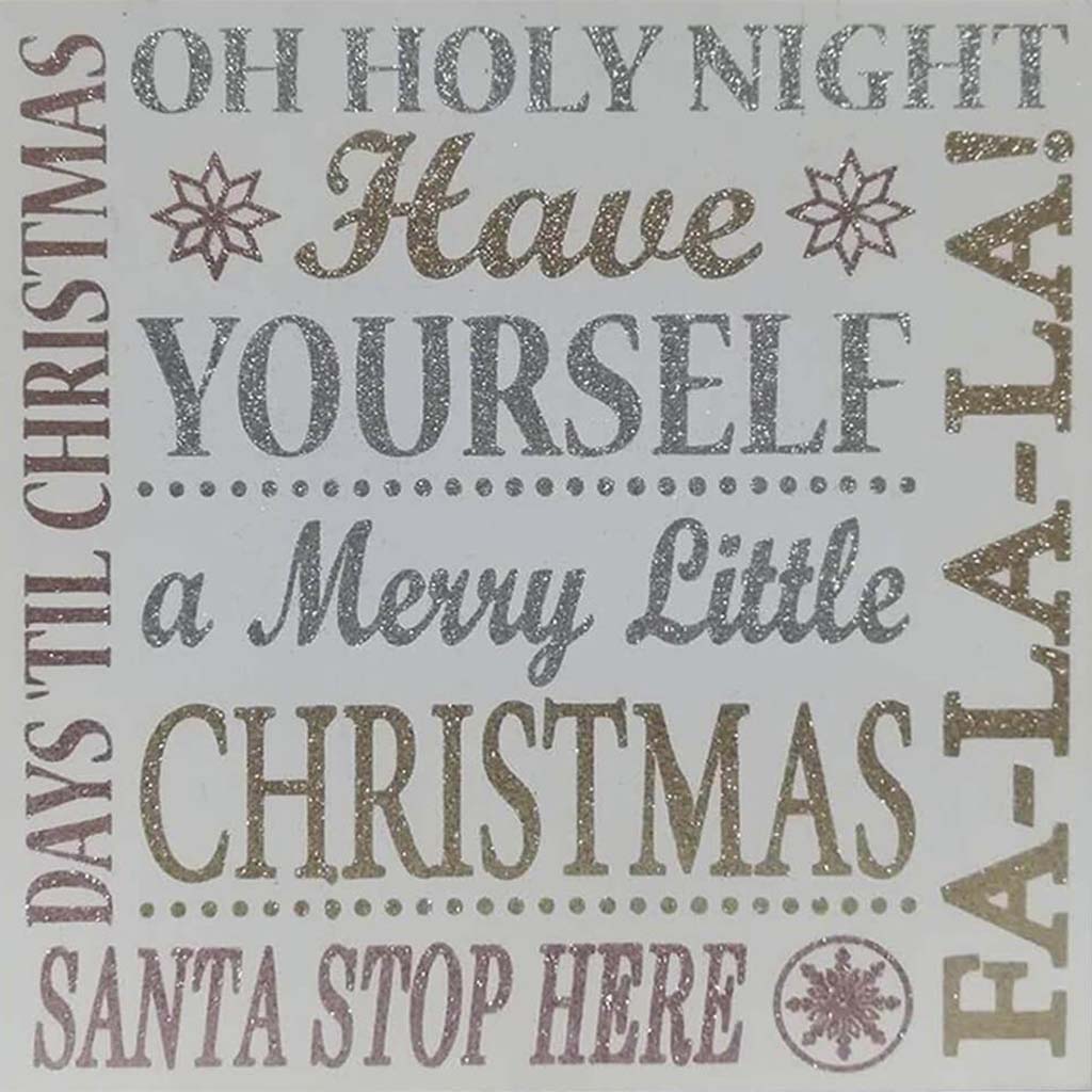 Christmas Sentiments Tabletop Sign 12 x 12in